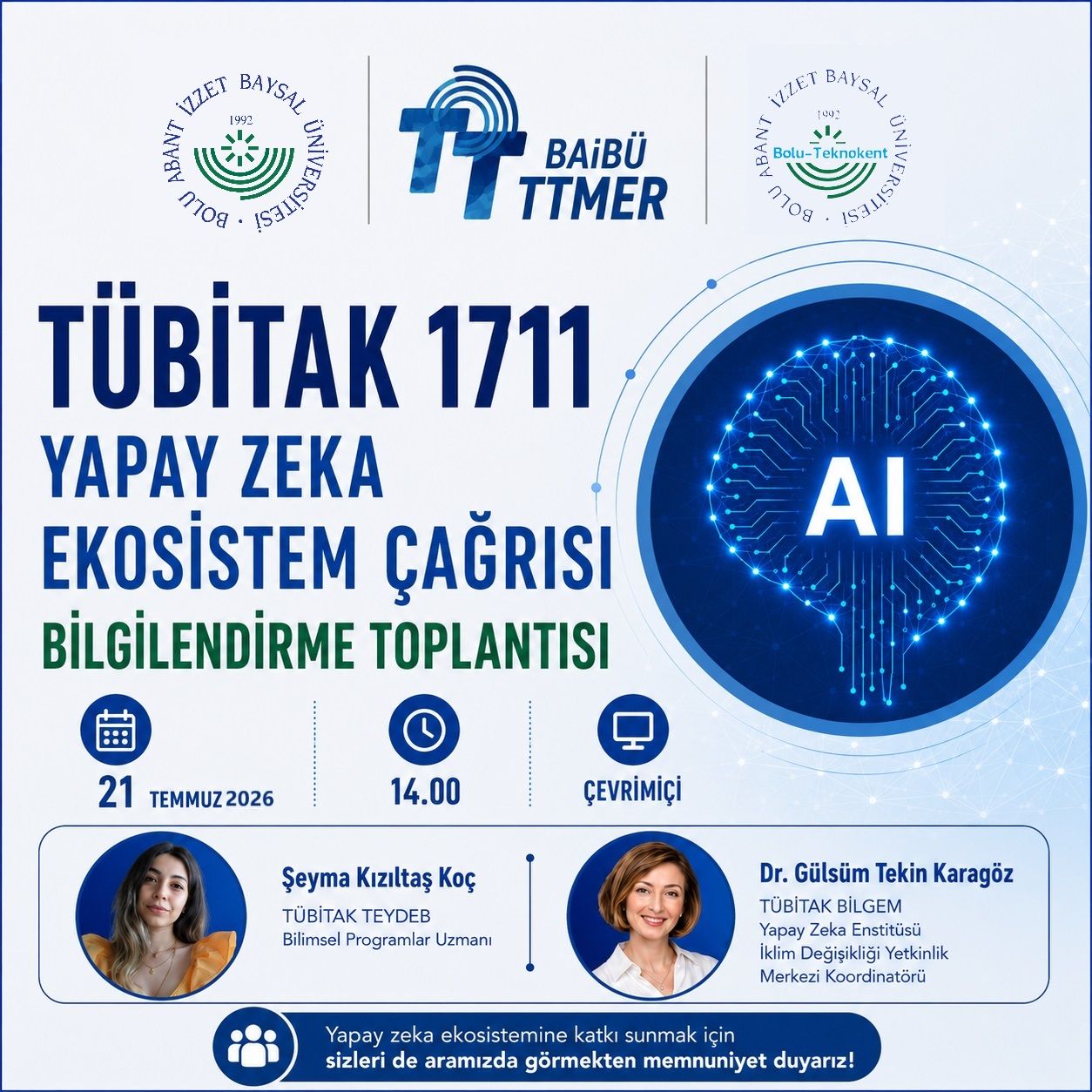 1711 Yapay Zeka Ekosistem Çağrısı Bilgilendirme Toplantısı